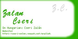 zalan cseri business card